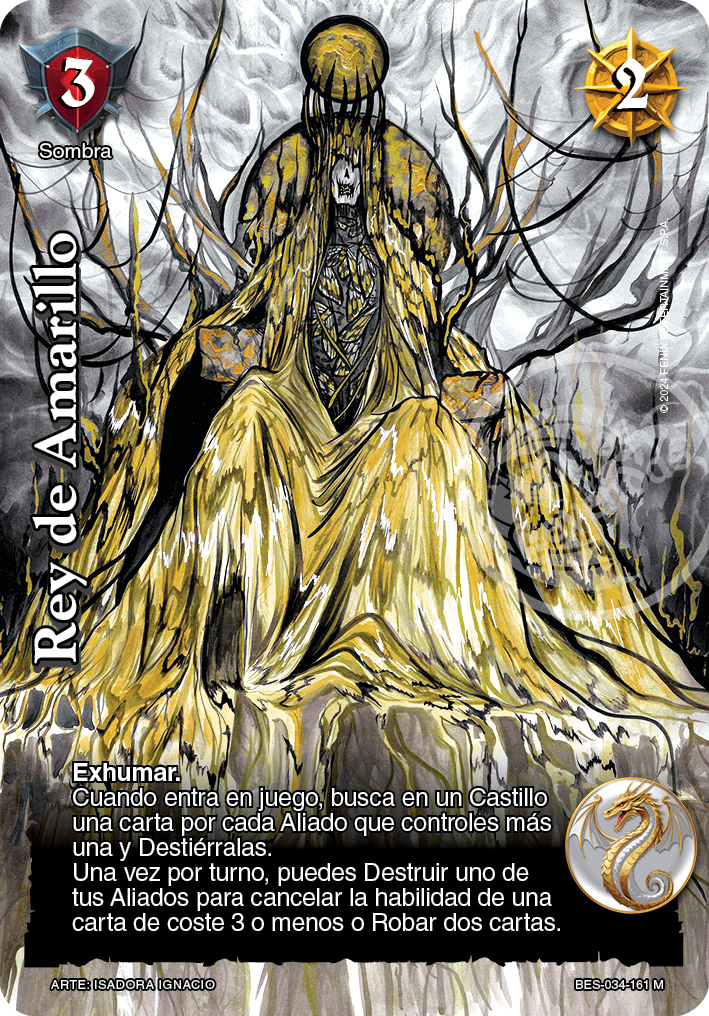 Rey de Amarillo arte alternativo mega real