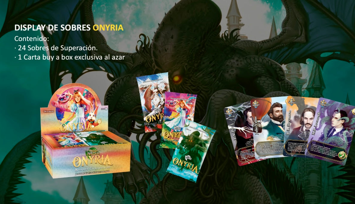 3 Display Onyria Mundos Fantásticos + Conan Doyle (sujeto a stock)