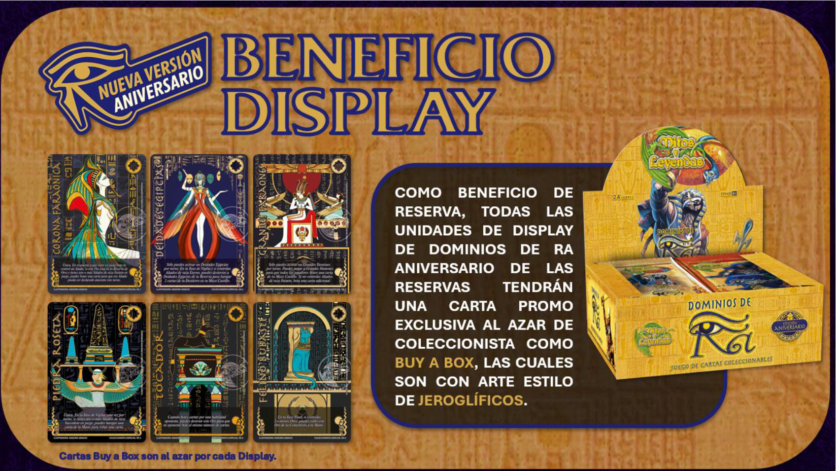 [PREVENTA] - 3 Display PB Dominios de Ra Aniversario + Toro de Apis