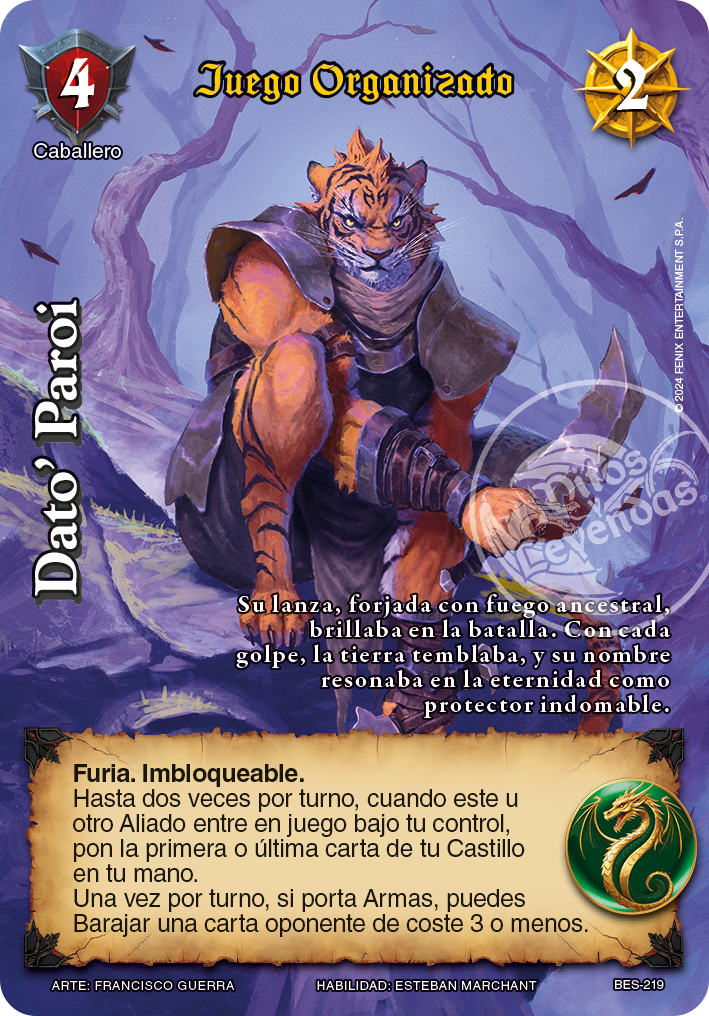 Dato' Paroi Juego Organizado promo