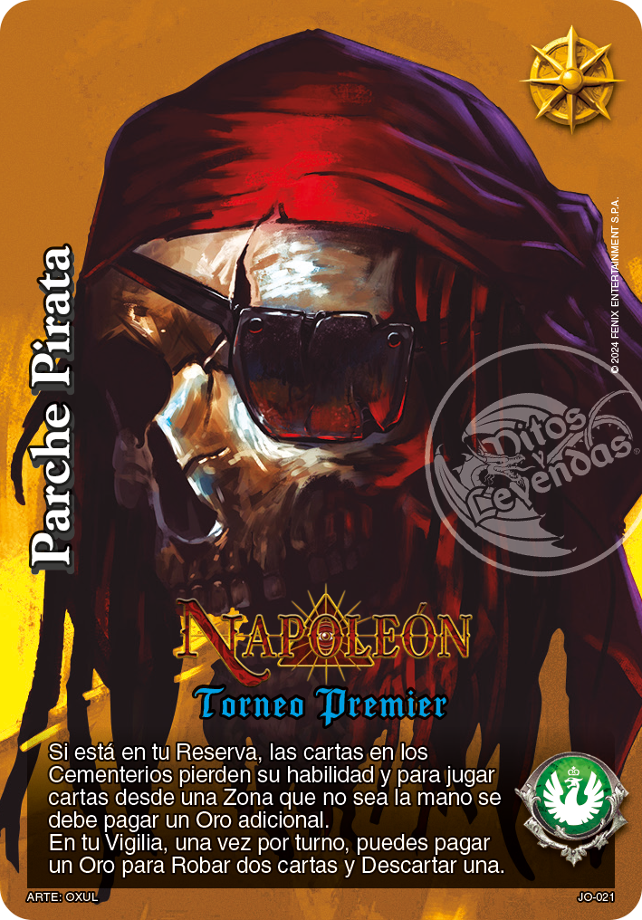 Parche Pirata Torneo Premier promo