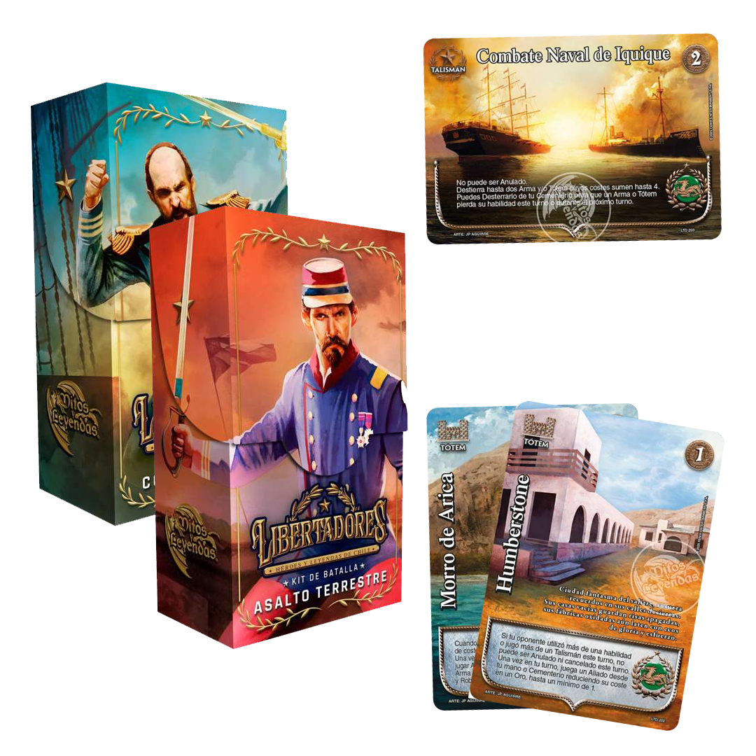 2 Kit Batalla Libertadores - 1 Asalto Terrestre + 1 Combate Naval + Humberstone + Morro de Arica + Combate Naval de