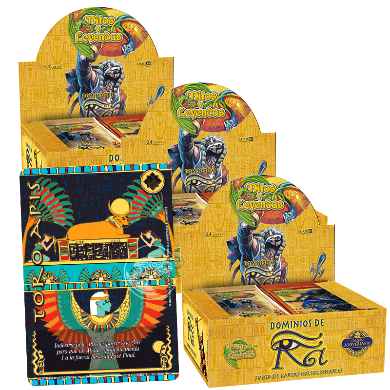 [PREVENTA] - 3 Display PB Dominios de Ra Aniversario + Toro de Apis