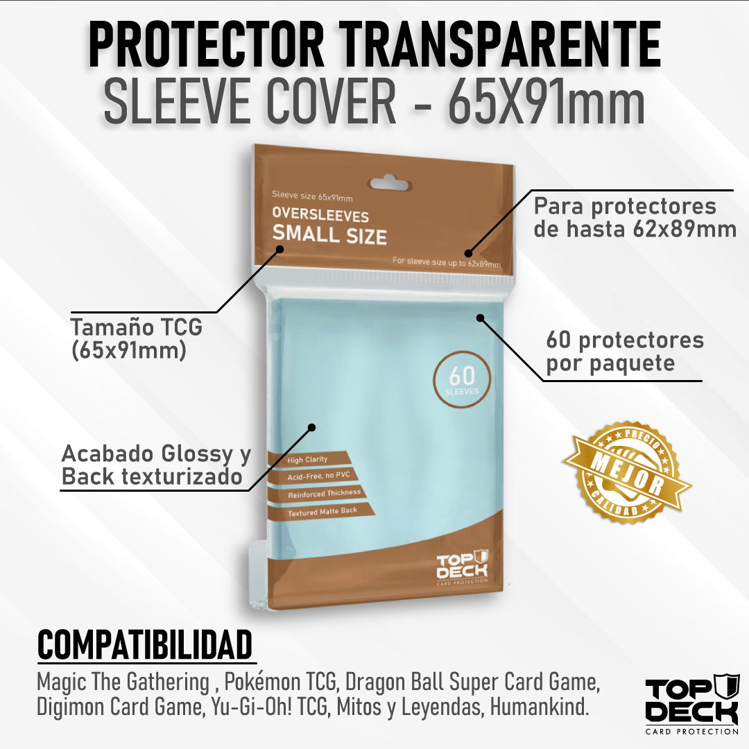 Protector Transparente - Oversleeve Cover Small 65x91mm