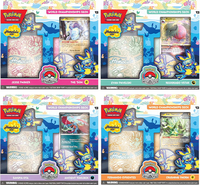 Pokémon TCG – World Championship Decks Honolulu 2024 / 4 Pack (4 Unidades)