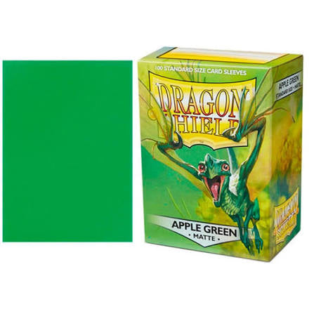 DRAGON SHIELD SLEEVES - 100 STANDARD - APPLE GREEN MATTE