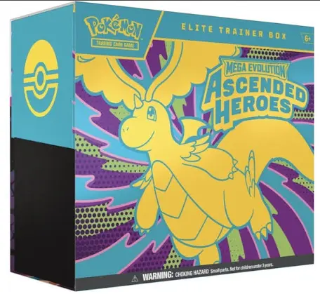 Pokemon TCG: INGLÉS  Mega Evolution 02.5 Ascended Heroes- Elite Trainer Box