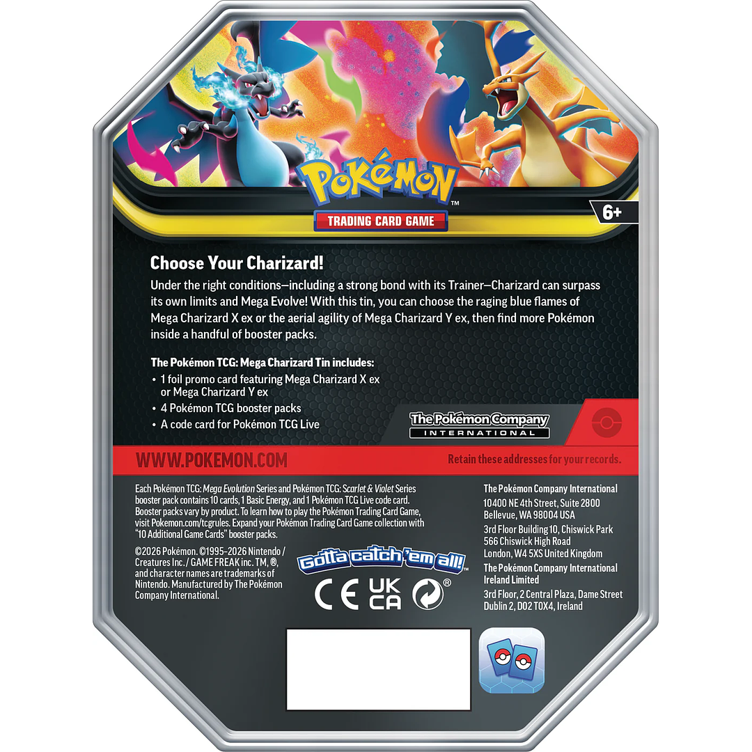 MEGA CHARIZARD Y TIN ENGLISH