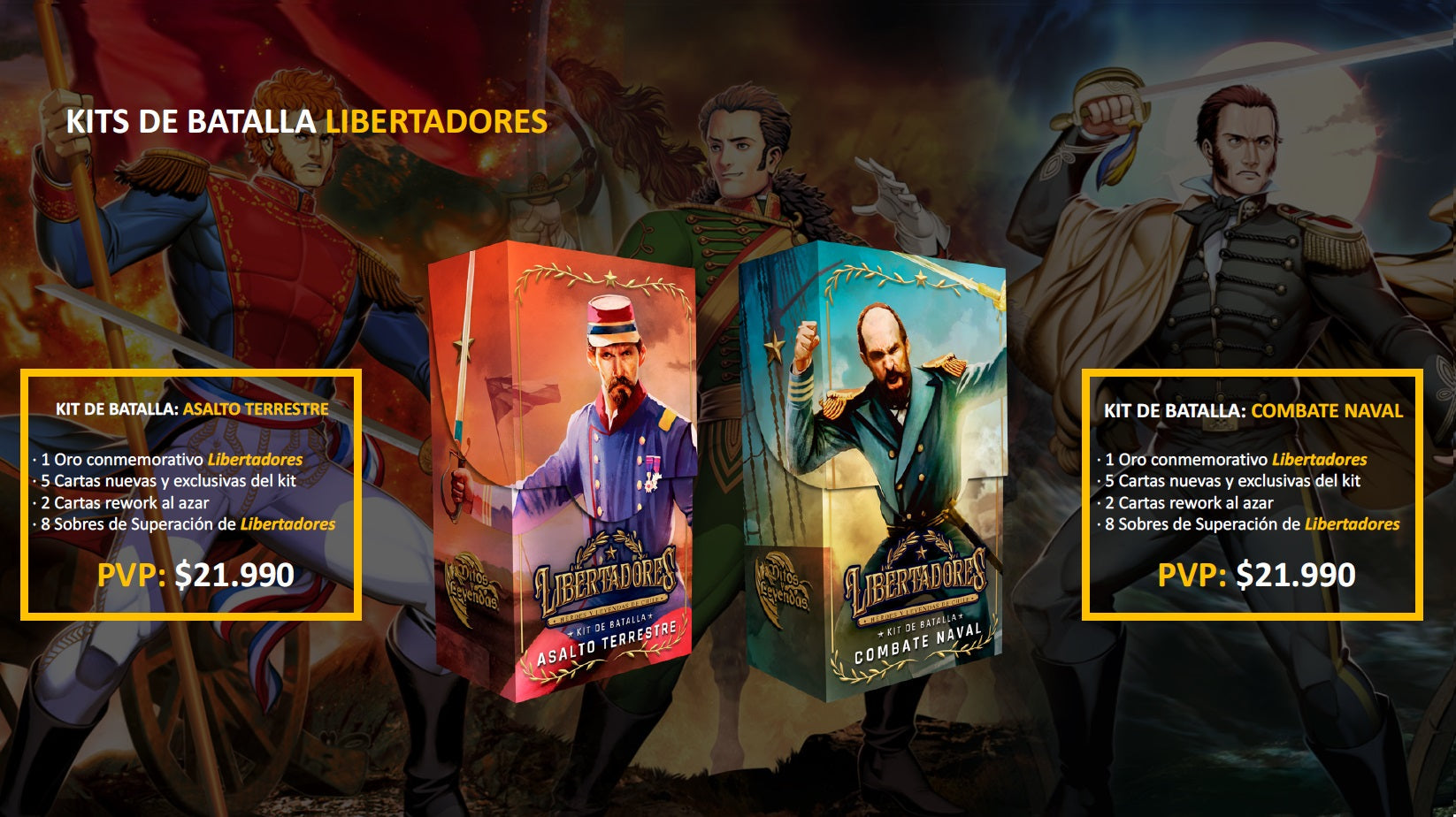 [PREVENTA] 2 Kit Batalla Libertadores - 1 Asalto Terrestre + 1 Combate Naval + Humberstone + Morro de Arica + Combate Naval de