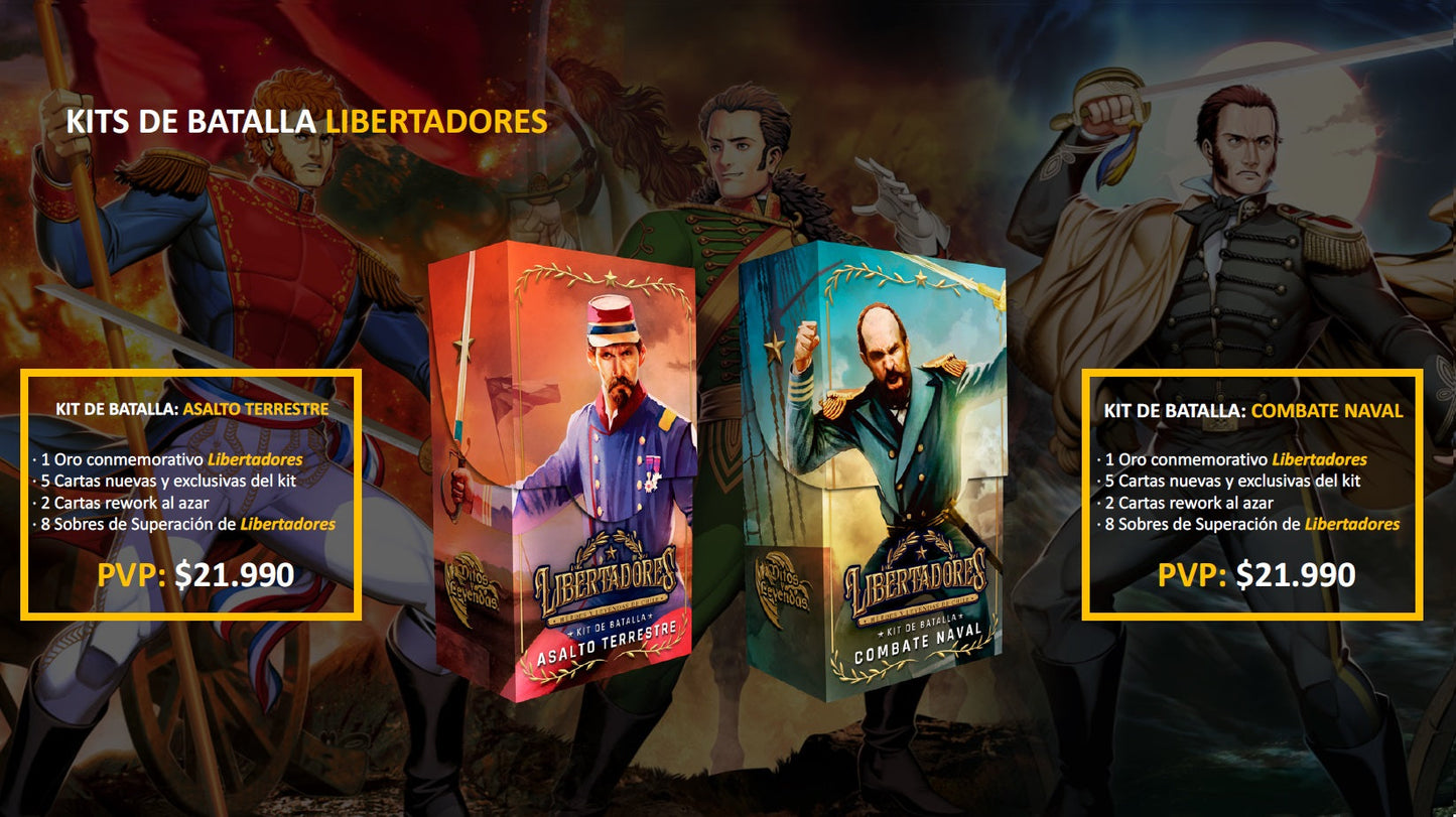 2 Kit Batalla Libertadores - 1 Asalto Terrestre + 1 Combate Naval + Humberstone + Morro de Arica + Combate Naval de
