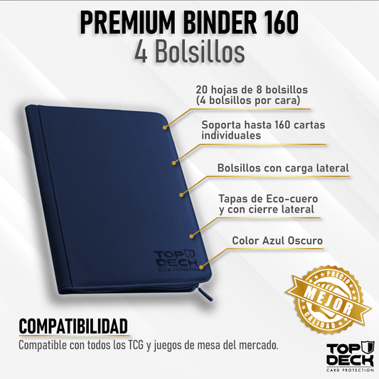 Carpeta Premium | TOPDECK 160 color Azul