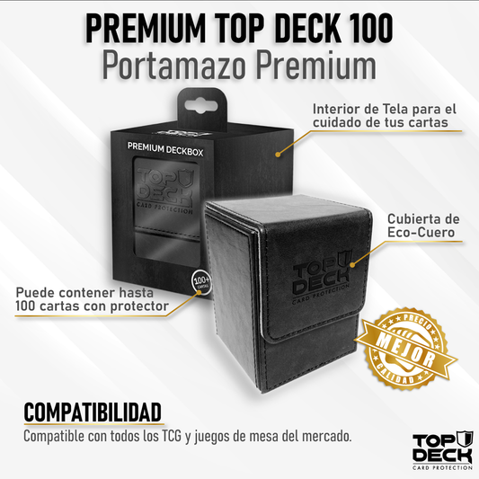 Portamazos Premium | TOPDECK 100 color Negro