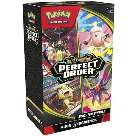 Pokemon TCG: Mega Evolution 03 Perfect Order- Booster Bundle ingles