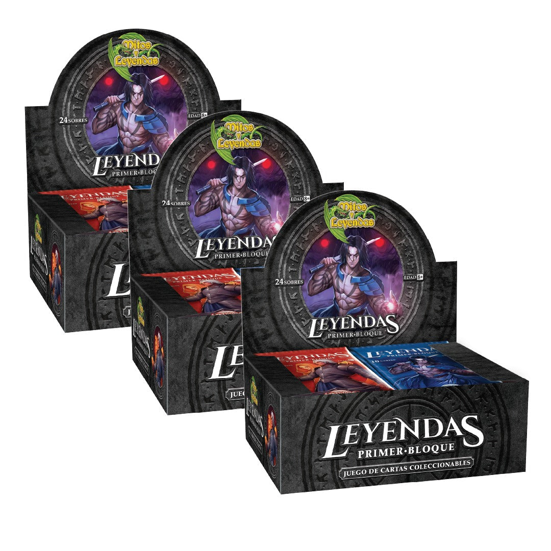 [PREVENTA] 3 Display Leyendas Primer Bloque 4.0 - Primer Bloque + 3 BUY A BOX