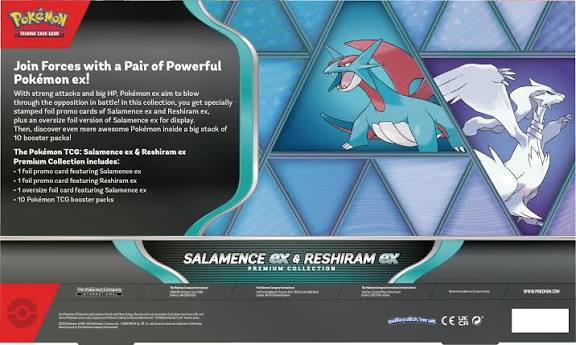 [PREVENTA] Pokemon TCG: Salamence Ex & Reshiram Ex Premium Collection