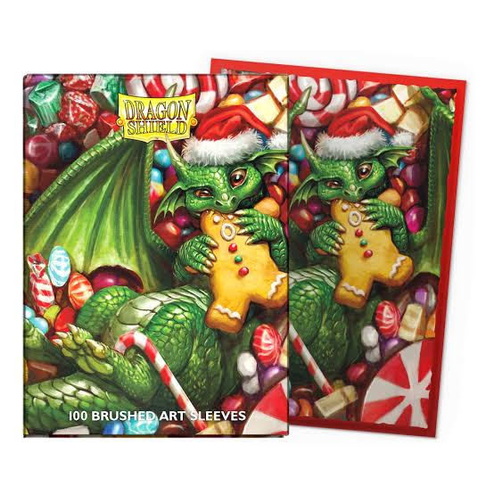 Dragon Shield Sleeves:
Standard- Brushed 'Christmas 2024' Art,
Limited Edition (100 ct.)