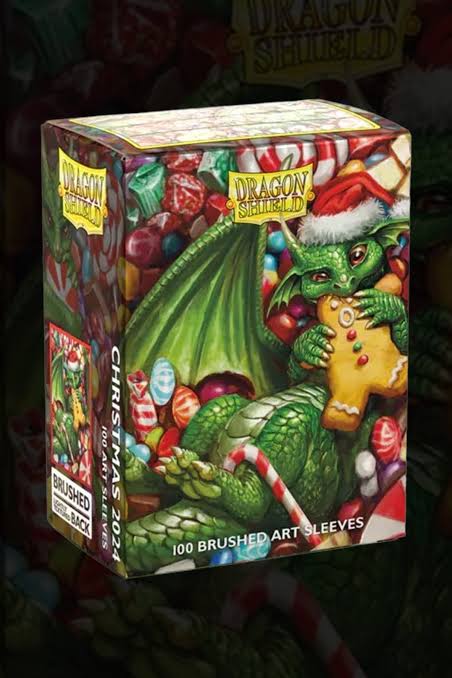 Dragon Shield Sleeves:
Standard- Brushed 'Christmas 2024' Art,
Limited Edition (100 ct.)