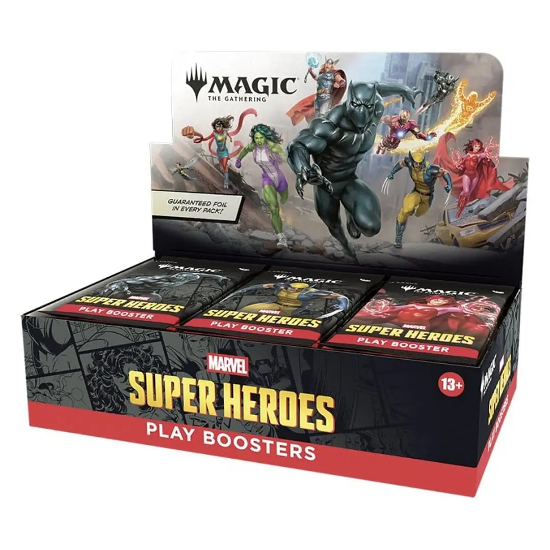 Magic the Gathering: Marvel Super Heroes Play Booster display