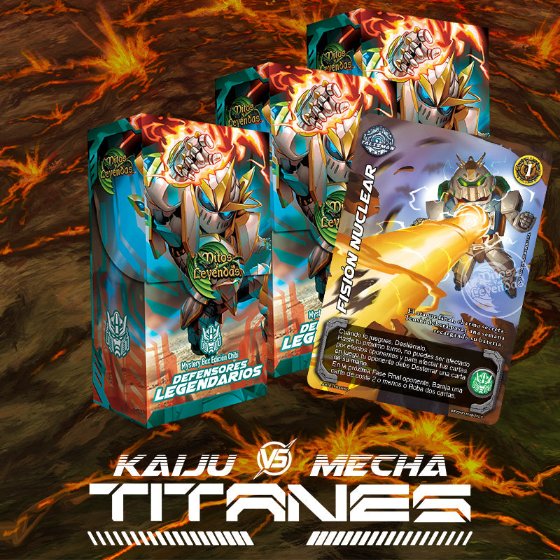 3 Mystery Box Kaiju vs Mecha: Titanes - Defensores Legendarios + Fisión Nuclear