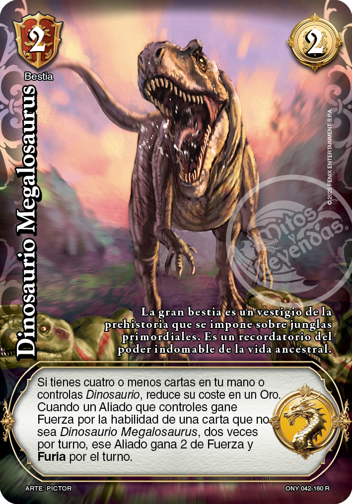Dinosaurio megalosaurus (Onyria)