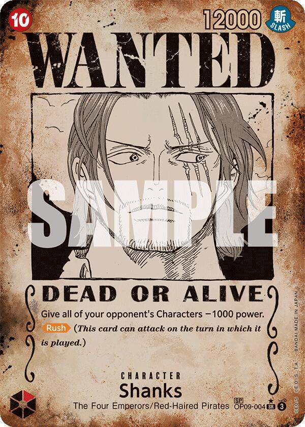 Shanks Wanted Poster OP09-004