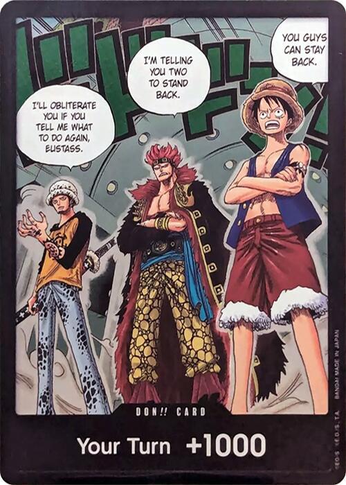 DON!! Card Trafalgar Low Eustass Kid and Monkey D.Luffy op07-042
