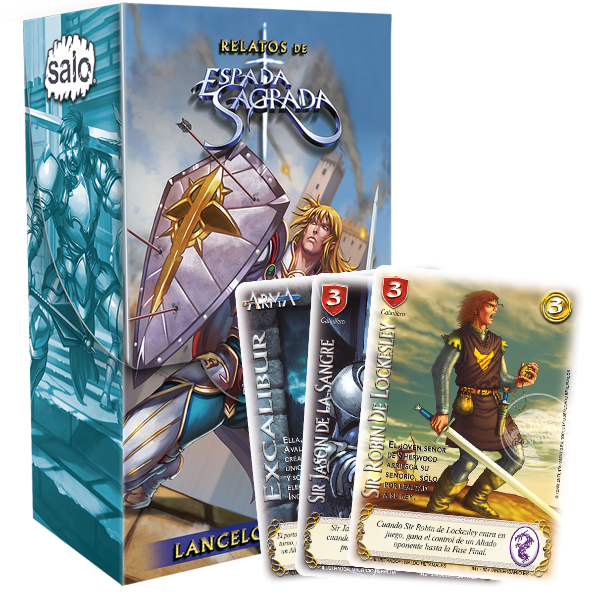 Relatos Espada Sagrada Lancelot Grial + 3 cartas exclusivas